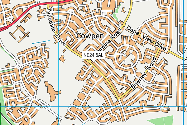NE24 5AL map - OS VectorMap District (Ordnance Survey) NE24 5AL map - OS VectorMap District (Ordnance Survey)