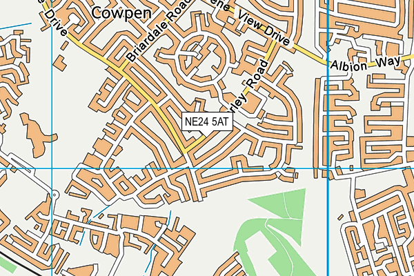 NE24 5AT map - OS VectorMap District (Ordnance Survey) NE24 5AT map - OS VectorMap District (Ordnance Survey)