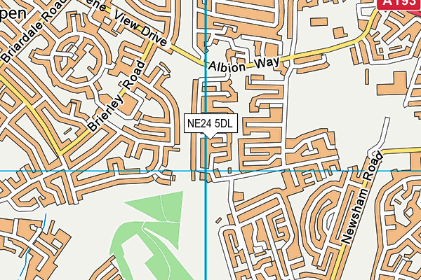 NE24 5DL map - OS VectorMap District (Ordnance Survey) NE24 5DL map - OS VectorMap District (Ordnance Survey)