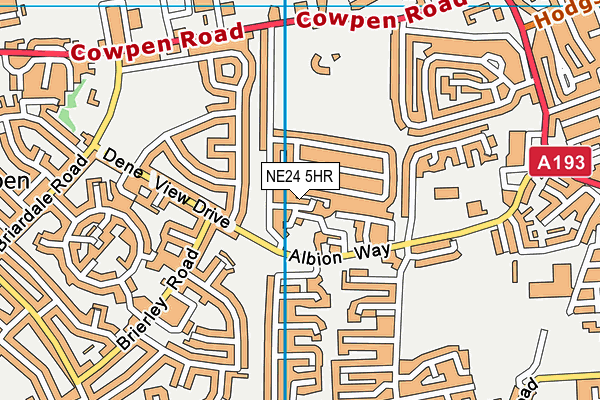 NE24 5HR map - OS VectorMap District (Ordnance Survey) NE24 5HR map - OS VectorMap District (Ordnance Survey)