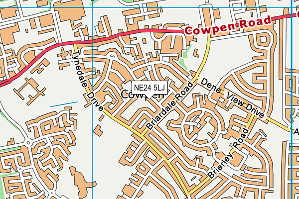 NE24 5LJ map - OS VectorMap District (Ordnance Survey) NE24 5LJ map - OS VectorMap District (Ordnance Survey)