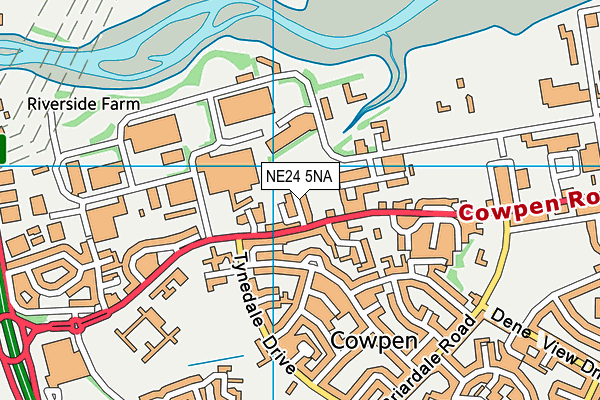 NE24 5NA map - OS VectorMap District (Ordnance Survey) NE24 5NA map - OS VectorMap District (Ordnance Survey)