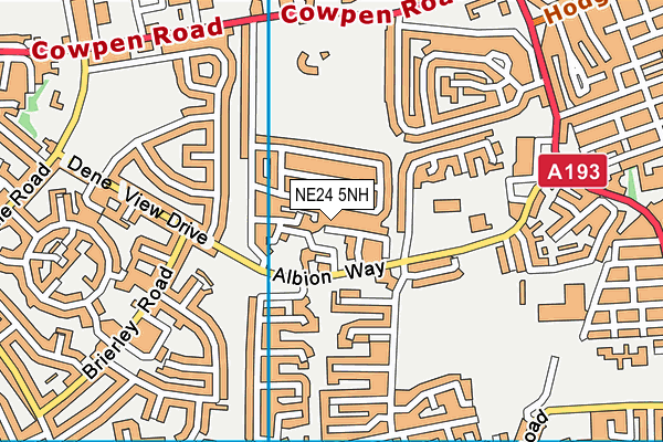 NE24 5NH map - OS VectorMap District (Ordnance Survey) NE24 5NH map - OS VectorMap District (Ordnance Survey)