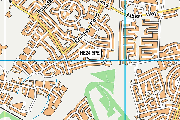 NE24 5PE map - OS VectorMap District (Ordnance Survey) NE24 5PE map - OS VectorMap District (Ordnance Survey)
