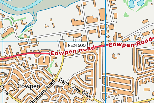 NE24 5QQ map - OS VectorMap District (Ordnance Survey) NE24 5QQ map - OS VectorMap District (Ordnance Survey)