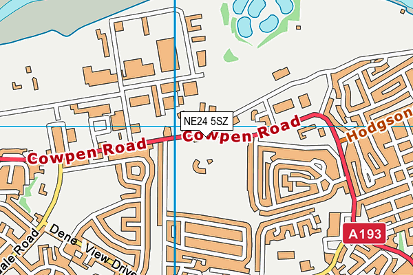 NE24 5SZ map - OS VectorMap District (Ordnance Survey) NE24 5SZ map - OS VectorMap District (Ordnance Survey)