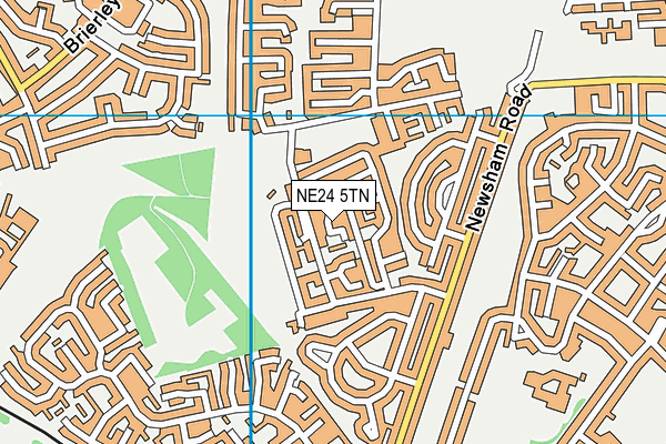 NE24 5TN map - OS VectorMap District (Ordnance Survey) NE24 5TN map - OS VectorMap District (Ordnance Survey)