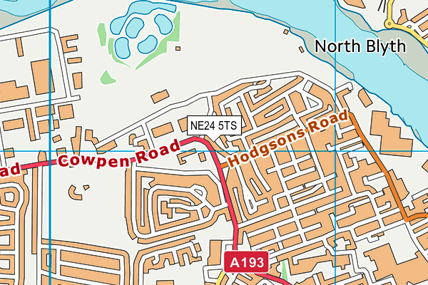 NE24 5TS map - OS VectorMap District (Ordnance Survey) NE24 5TS map - OS VectorMap District (Ordnance Survey)