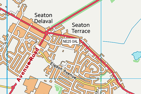 NE25 0AL map - OS VectorMap District (Ordnance Survey) NE25 0AL map - OS VectorMap District (Ordnance Survey)