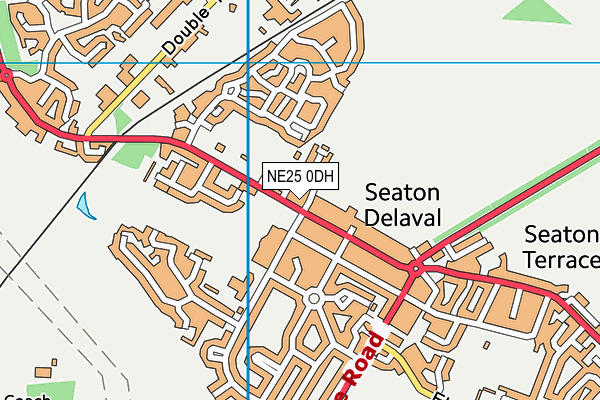 NE25 0DH map - OS VectorMap District (Ordnance Survey) NE25 0DH map - OS VectorMap District (Ordnance Survey)