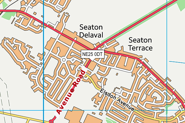 NE25 0DT map - OS VectorMap District (Ordnance Survey) NE25 0DT map - OS VectorMap District (Ordnance Survey)