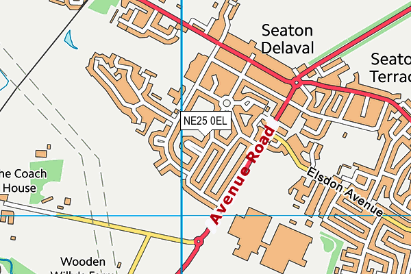 NE25 0EL map - OS VectorMap District (Ordnance Survey) NE25 0EL map - OS VectorMap District (Ordnance Survey)