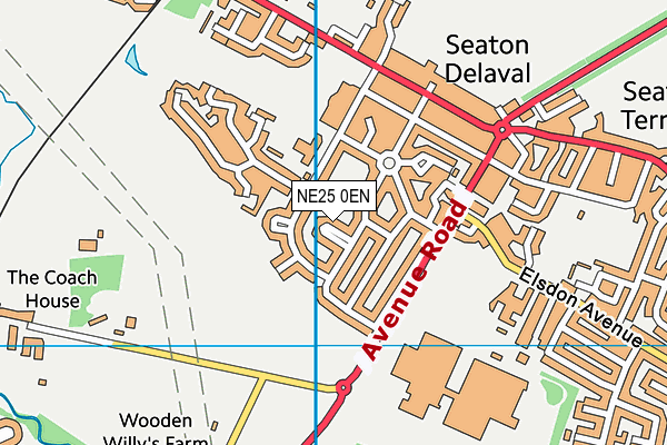 NE25 0EN map - OS VectorMap District (Ordnance Survey) NE25 0EN map - OS VectorMap District (Ordnance Survey)