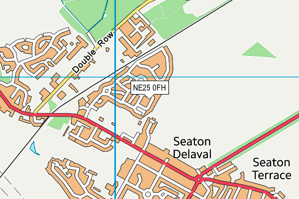 NE25 0FH map - OS VectorMap District (Ordnance Survey) NE25 0FH map - OS VectorMap District (Ordnance Survey)