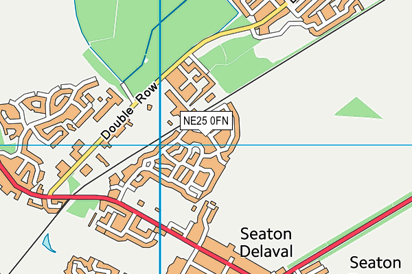 NE25 0FN map - OS VectorMap District (Ordnance Survey) NE25 0FN map - OS VectorMap District (Ordnance Survey)