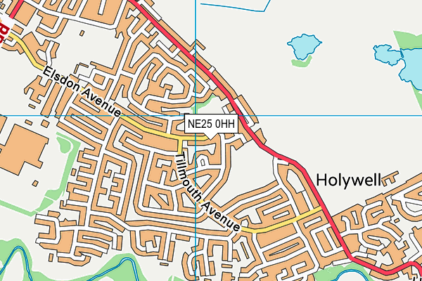 NE25 0HH map - OS VectorMap District (Ordnance Survey)