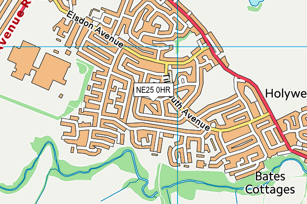 NE25 0HR map - OS VectorMap District (Ordnance Survey) NE25 0HR map - OS VectorMap District (Ordnance Survey)