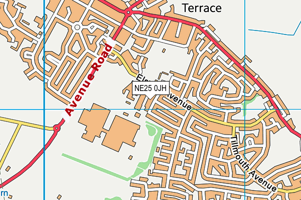 NE25 0JH map - OS VectorMap District (Ordnance Survey) NE25 0JH map - OS VectorMap District (Ordnance Survey)
