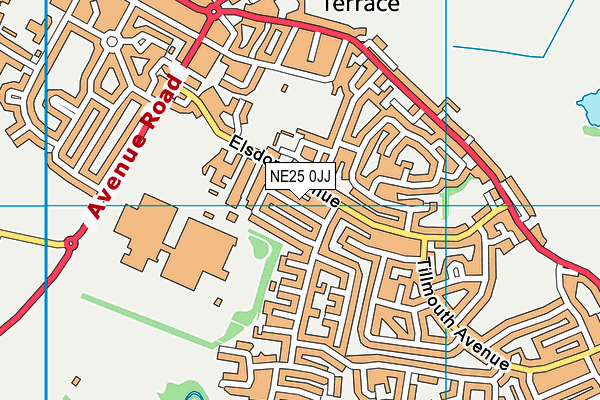 NE25 0JJ map - OS VectorMap District (Ordnance Survey) NE25 0JJ map - OS VectorMap District (Ordnance Survey)