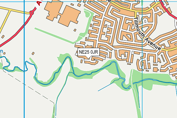 NE25 0JR map - OS VectorMap District (Ordnance Survey) NE25 0JR map - OS VectorMap District (Ordnance Survey)