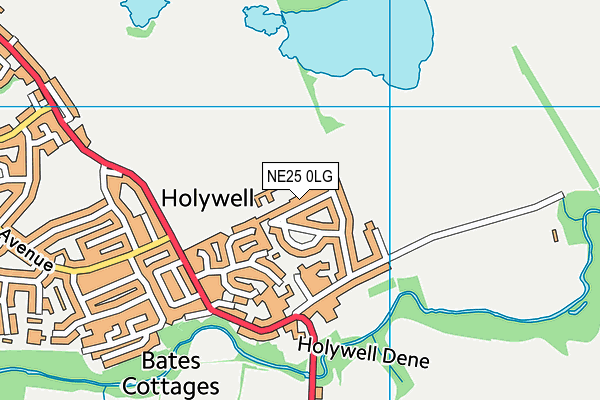 NE25 0LG map - OS VectorMap District (Ordnance Survey) NE25 0LG map - OS VectorMap District (Ordnance Survey)
