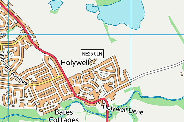 NE25 0LN map - OS VectorMap District (Ordnance Survey)