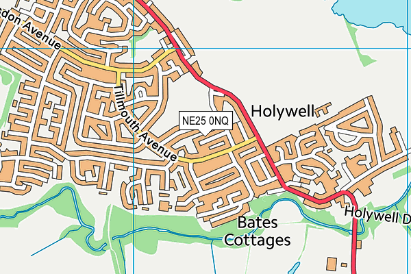 NE25 0NQ map - OS VectorMap District (Ordnance Survey) NE25 0NQ map - OS VectorMap District (Ordnance Survey)