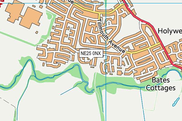 NE25 0NX map - OS VectorMap District (Ordnance Survey) NE25 0NX map - OS VectorMap District (Ordnance Survey)