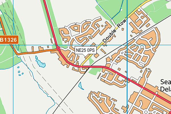 NE25 0PS map - OS VectorMap District (Ordnance Survey)