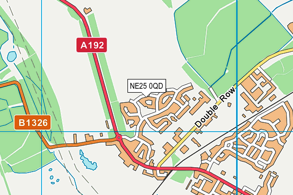 NE25 0QD map - OS VectorMap District (Ordnance Survey) NE25 0QD map - OS VectorMap District (Ordnance Survey)