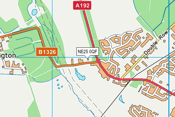 NE25 0QF map - OS VectorMap District (Ordnance Survey)