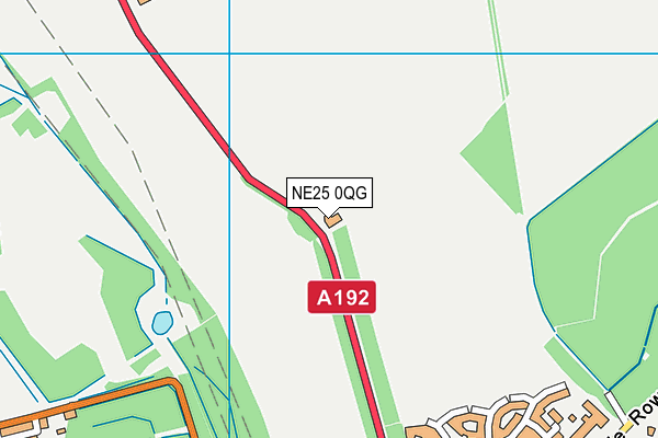 NE25 0QG map - OS VectorMap District (Ordnance Survey) NE25 0QG map - OS VectorMap District (Ordnance Survey)