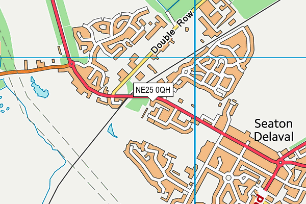 NE25 0QH map - OS VectorMap District (Ordnance Survey)
