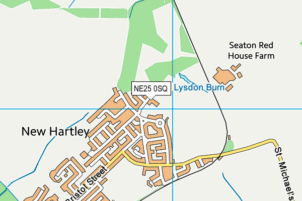 NE25 0SQ map - OS VectorMap District (Ordnance Survey) NE25 0SQ map - OS VectorMap District (Ordnance Survey)