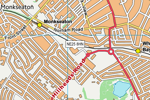 NE25 8HN map - OS VectorMap District (Ordnance Survey) NE25 8HN map - OS VectorMap District (Ordnance Survey)