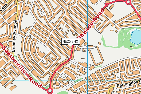 NE25 8HX map - OS VectorMap District (Ordnance Survey) NE25 8HX map - OS VectorMap District (Ordnance Survey)