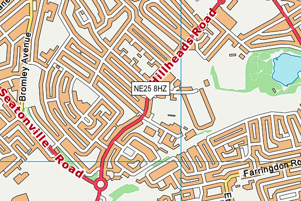 NE25 8HZ map - OS VectorMap District (Ordnance Survey) NE25 8HZ map - OS VectorMap District (Ordnance Survey)