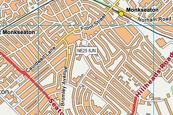 NE25 8JN map - OS VectorMap District (Ordnance Survey)