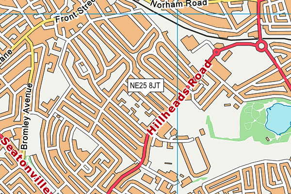 NE25 8JT map - OS VectorMap District (Ordnance Survey) NE25 8JT map - OS VectorMap District (Ordnance Survey)