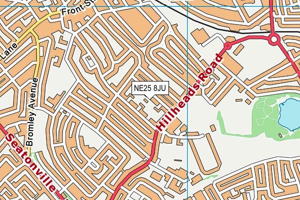 NE25 8JU map - OS VectorMap District (Ordnance Survey) NE25 8JU map - OS VectorMap District (Ordnance Survey)