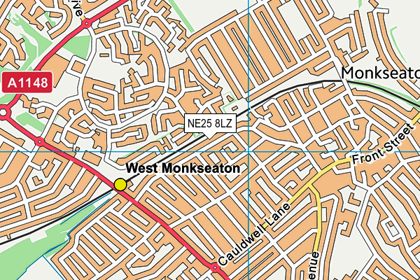 NE25 8LZ map - OS VectorMap District (Ordnance Survey) NE25 8LZ map - OS VectorMap District (Ordnance Survey)