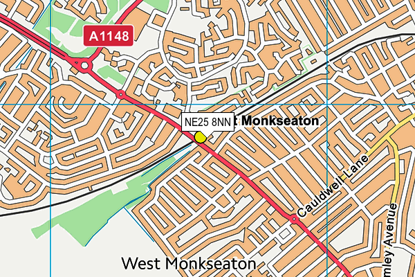 NE25 8NN map - OS VectorMap District (Ordnance Survey) NE25 8NN map - OS VectorMap District (Ordnance Survey)
