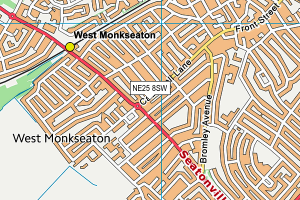 NE25 8SW map - OS VectorMap District (Ordnance Survey) NE25 8SW map - OS VectorMap District (Ordnance Survey)