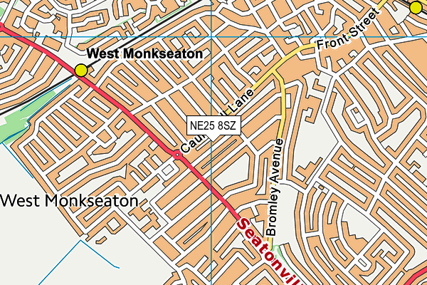 NE25 8SZ map - OS VectorMap District (Ordnance Survey) NE25 8SZ map - OS VectorMap District (Ordnance Survey)