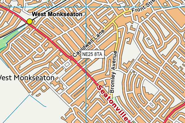 NE25 8TA map - OS VectorMap District (Ordnance Survey) NE25 8TA map - OS VectorMap District (Ordnance Survey)