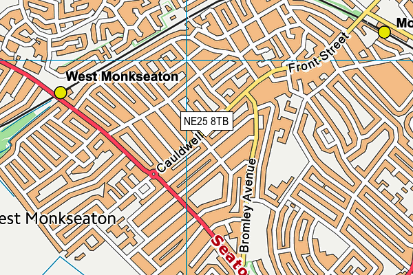 NE25 8TB map - OS VectorMap District (Ordnance Survey) NE25 8TB map - OS VectorMap District (Ordnance Survey)