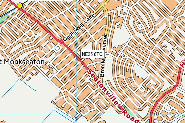 NE25 8TQ map - OS VectorMap District (Ordnance Survey) NE25 8TQ map - OS VectorMap District (Ordnance Survey)