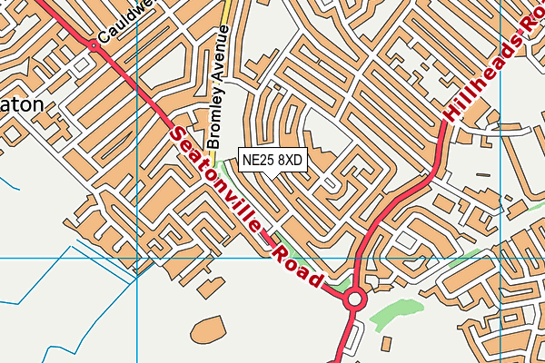 NE25 8XD map - OS VectorMap District (Ordnance Survey) NE25 8XD map - OS VectorMap District (Ordnance Survey)