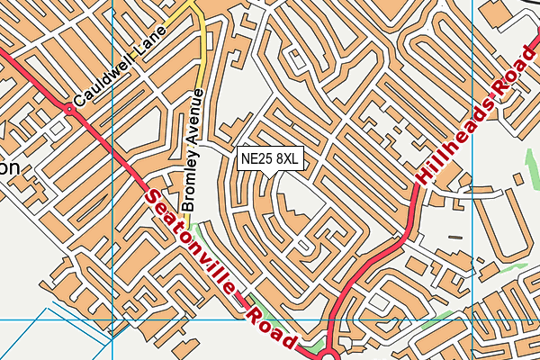 NE25 8XL map - OS VectorMap District (Ordnance Survey) NE25 8XL map - OS VectorMap District (Ordnance Survey)