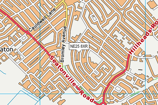 NE25 8XR map - OS VectorMap District (Ordnance Survey) NE25 8XR map - OS VectorMap District (Ordnance Survey)